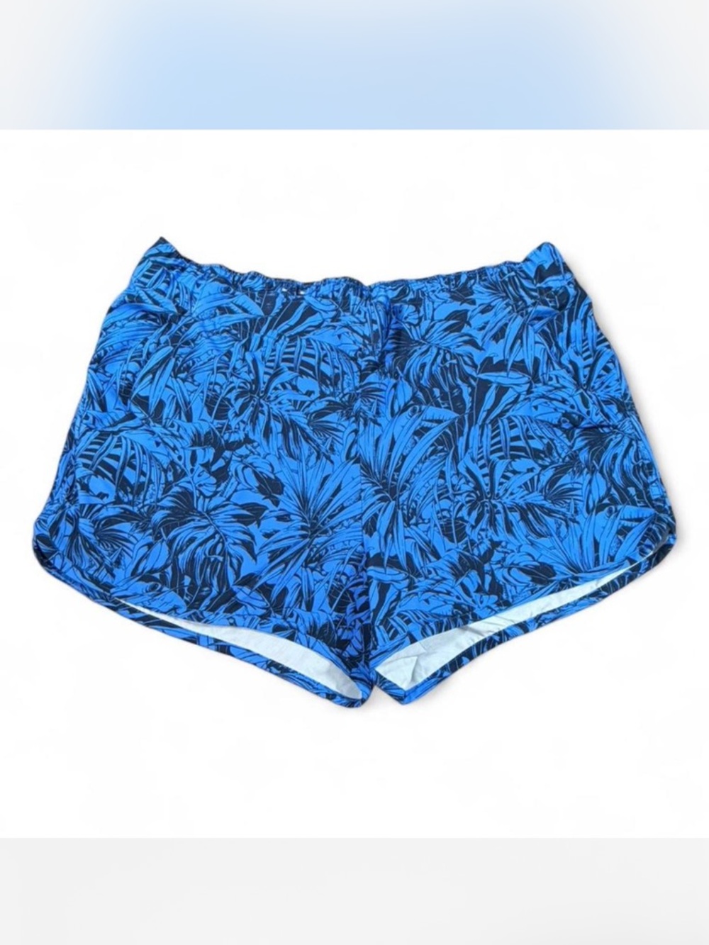 Columbia Women’s XL Blue Tropical Print Athletic Shorts Lightweight Outdoor